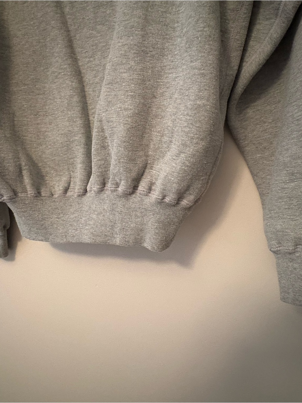 Vintage 90s Polo Ralph Lauren Rugby Polo Bear Heather Grey Hoodie — Size M - Picture 7 of 10